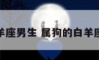 属狗的白羊座男生 属狗的白羊座男生配对