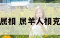 属羊人相克属相 属羊人相克属相有哪些