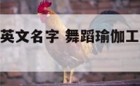 舞蹈瑜伽馆英文名字 舞蹈瑜伽工作室名字大全