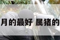 属猪的几月的最好 属猪的几月份好