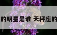 天秤座的明星是谁 天秤座的明星们