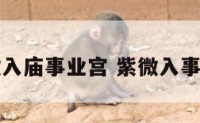 紫微入庙事业宫 紫微入事业官