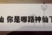 你是那路神仙 你是哪路神仙下一句怎么说