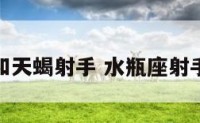 水瓶座二和天蝎射手 水瓶座射手座天蝎座