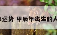 甲辰2018运势 甲辰年出生的人幸运数字