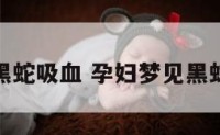 孕妇梦到黑蛇吸血 孕妇梦见黑蛇进入身体