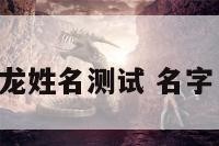 王子龙姓名测试 名字 王子