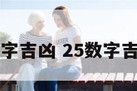 25的数字吉凶 25数字吉凶易经