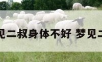昨晚梦见二叔身体不好 梦见二叔病重