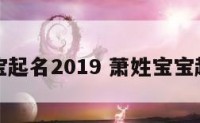 萧姓宝宝起名2019 萧姓宝宝起名大全