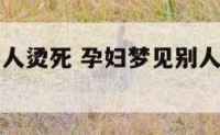 孕妇梦见别人烫死 孕妇梦见别人烫死自己的手
