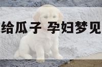 孕妇梦见别人给瓜子 孕妇梦见别人给了一把瓜子
