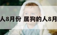 属狗的人8月份 属狗的人8月份运势
