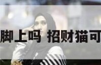 招财猫能戴在脚上吗 招财猫可以戴在脚上吗