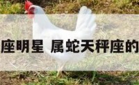 属蛇天平座明星 属蛇天秤座的隐藏天赋