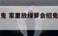 绿萝卧室招鬼 家里放绿萝会招鬼这是真的吗?