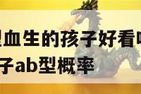 A型血和B型血生的孩子好看吗 a型血和b型血生的孩子ab型概率