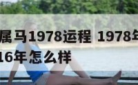 2016属马1978运程 1978年的马在2016年怎么样