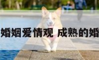 成熟的婚姻爱情观 成熟的婚姻观念