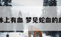 梦见蛇身体上有血 梦见蛇血的血滴我身上