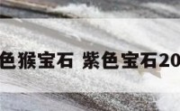 紫色猴宝石 紫色宝石2021