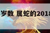 属蛇2018岁数 属蛇的2018年虚岁多大