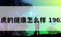 1962虎的健康怎么样 1962虎命