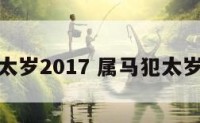 属马犯太岁2017 属马犯太岁年份表