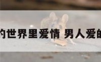 男生的世界里爱情 男人爱的世界