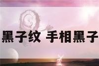 手相有黑子纹 手相黑子纹图解