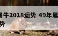 49年属牛2018运势 49年属牛2021年运势