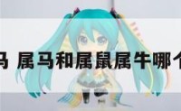 属牛和鼠马 属马和属鼠属牛哪个相克严重