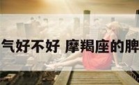 摩羯座脾气好不好 摩羯座的脾气暴躁吗