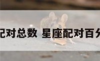 星座配对总数 星座配对百分比表