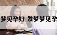 我梦见孕妇 发梦梦见孕妇