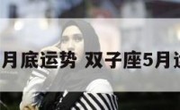 双子座5月底运势 双子座5月运势查询