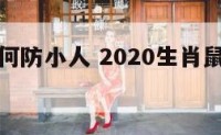 属鼠的如何防小人 2020生肖鼠如何防小人