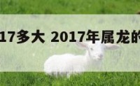 属龙2017多大 2017年属龙的是什么命