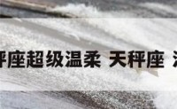天秤座超级温柔 天秤座 温柔