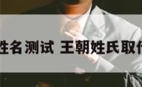 王朝姓名测试 王朝姓氏取什么名