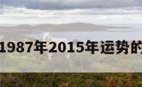 包含1987年2015年运势的词条