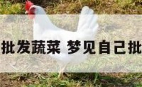 梦见去批发蔬菜 梦见自己批发蔬菜