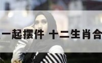 十二生肖在一起摆件 十二生肖合为一图摆件