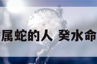 癸水命属蛇的人 癸水命的性格