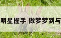 梦到与女明星握手 做梦梦到与明星握手
