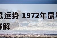 1972年鼠运势 1972年鼠年运势2021运势详解