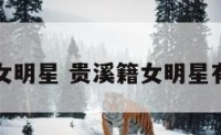 贵溪籍女明星 贵溪籍女明星有哪些人