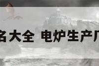 电炉机械取名大全 电炉生产厂家企业名录