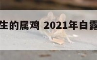 白露后出生的属鸡 2021年白露出生的女孩的命运