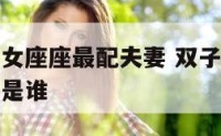双子座和处女座座最配夫妻 双子座和处女座座最配夫妻是谁